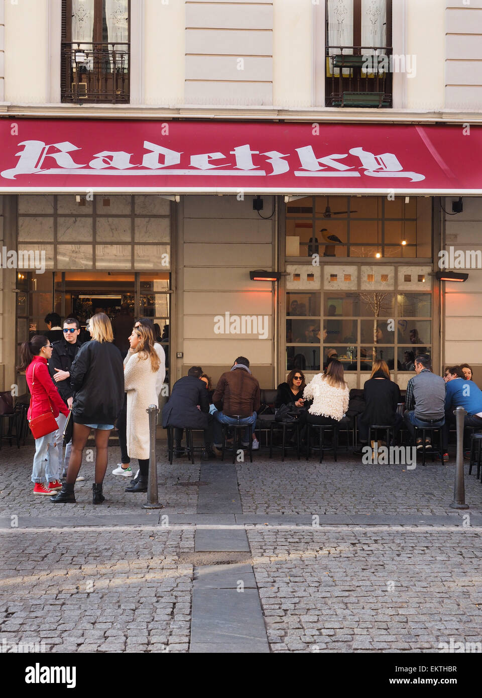 Radetzky coffe bar, Corso Garibaldi street, Brera district, Milan, Lombardy, Italy, Europe Stock Photo