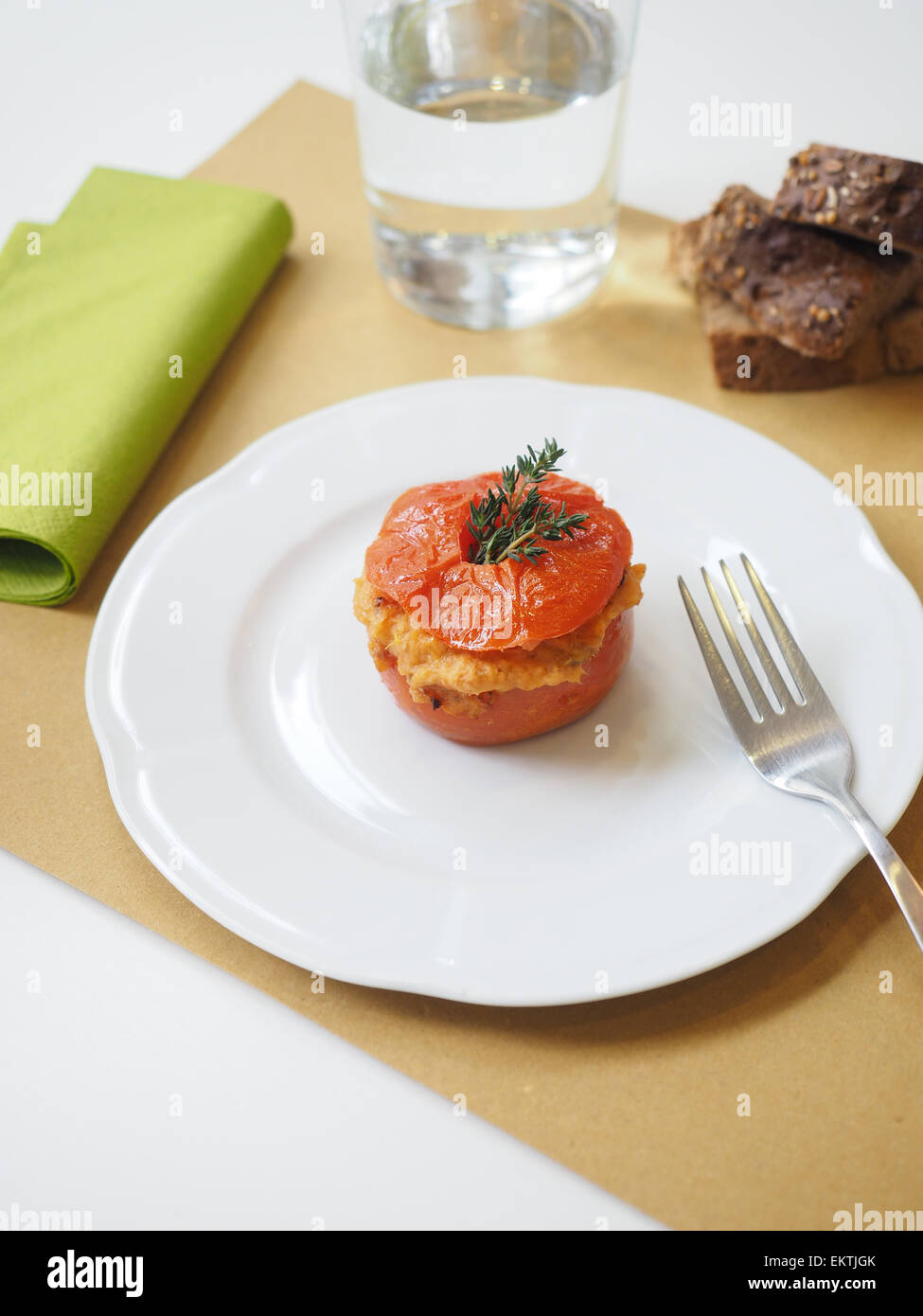 Filled tomato, Pasta fresca Brambilla pasta shop, Via Melzo street, Milan, Lombardy, Italy