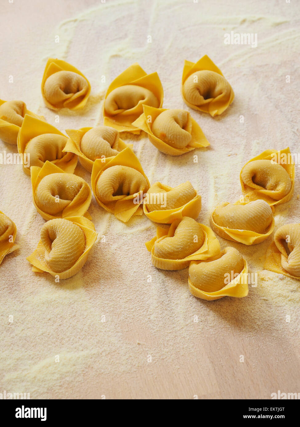 Cappelletti fresh pasta, Pasta fresca Brambilla pasta shop, Via Melzo street, Milan, Lombardy, Italy, Europe Stock Photo