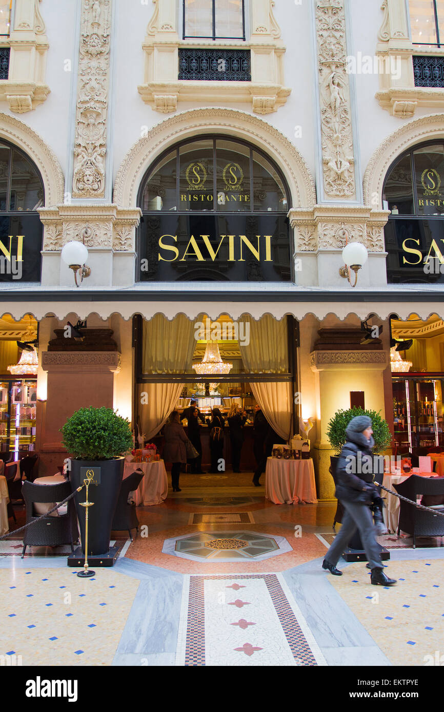 Savini restaurant, Galleria Vittorio Emanuele II gallery, Milan