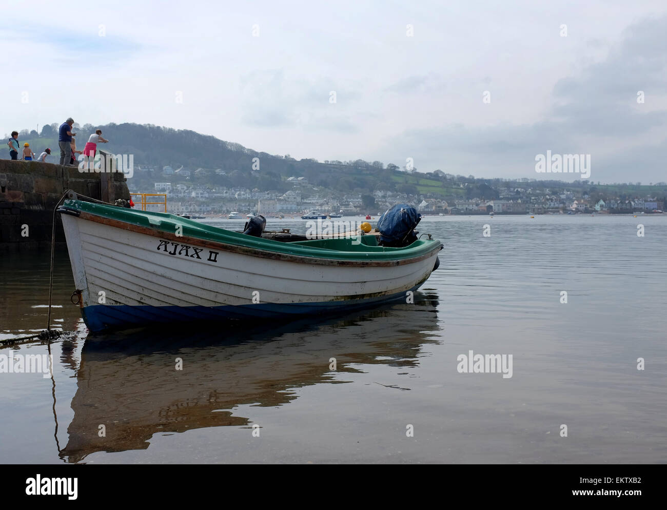 Boats at Teighmouth Quay Devon Stock Photo