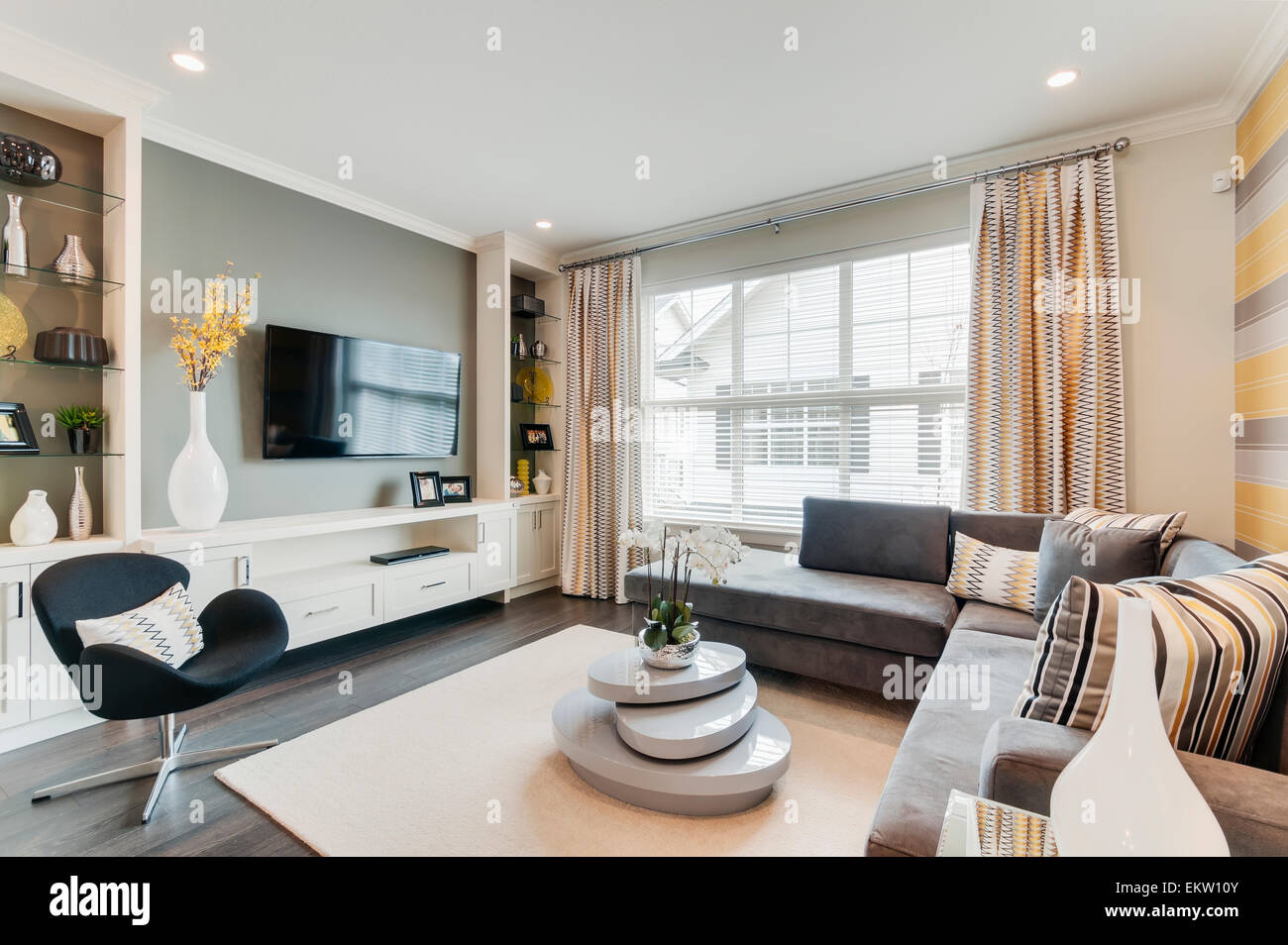 Modern townhouse living room deals
