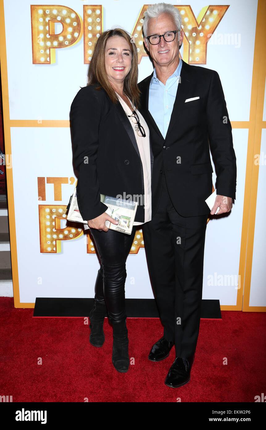 Opening night of It's Only A Play at the Schoenfeld Theatre - Arrivals.  Featuring: Talia Balsam,John Slattery Where: New York, New York, United States When: 09 Oct 2014 Stock Photo