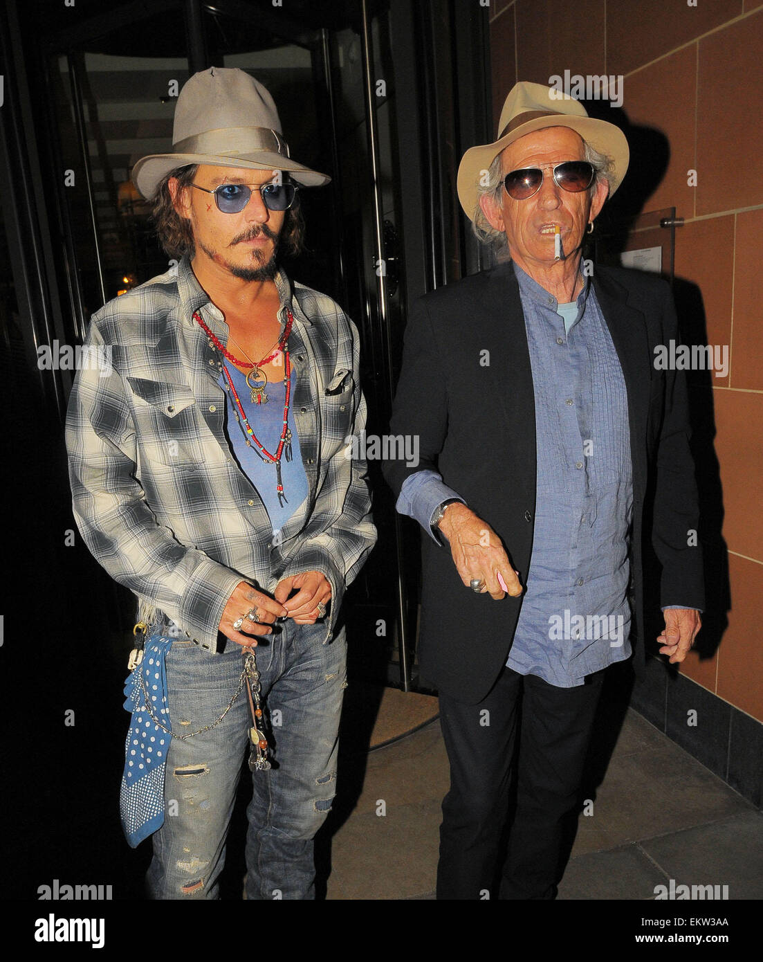 15.SEPT.2010. LONDON AMERICAN ACTOR JOHNNY DEPP AND ROLLING STONE Stock ...