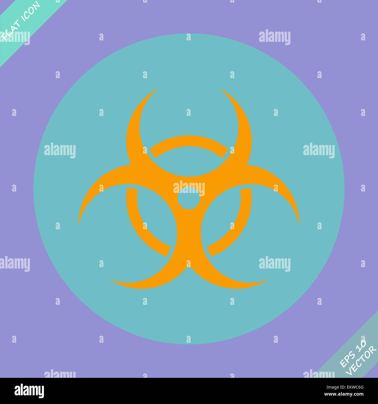 Biohazard symbol vector sign Stock Photo Alamy