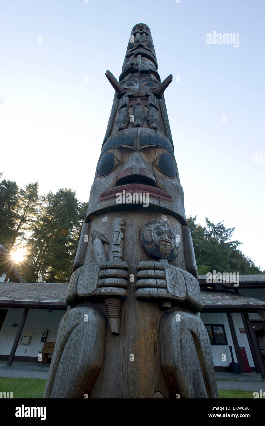 Totem Pole At The Entrance To The Sitka National Historic Park In Sitka ...
