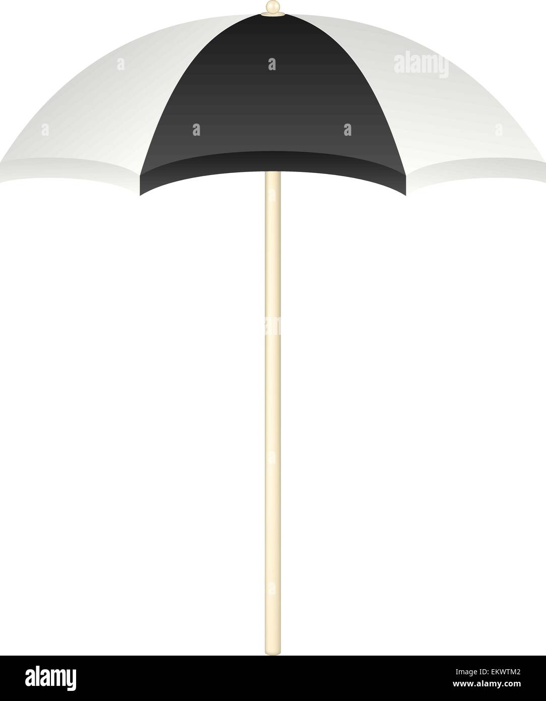 Black and white beach umbrella hi-res stock photography and images - Alamy