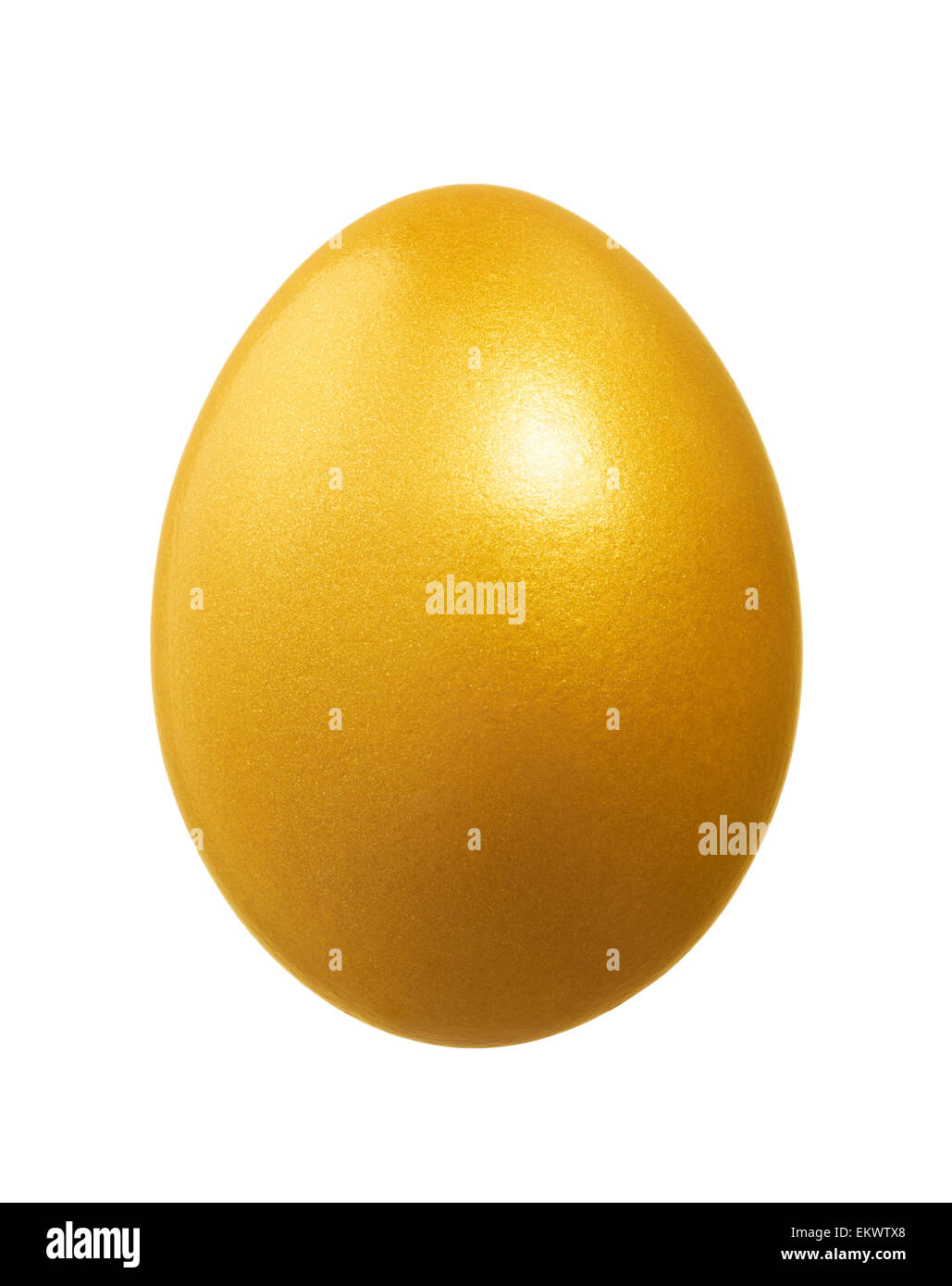shiny golden egg isolated on white background Stock Photo