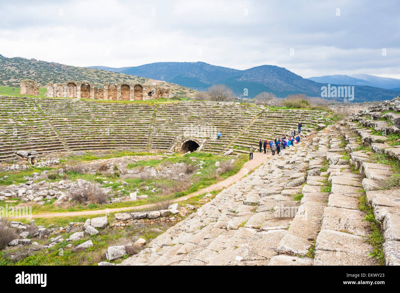 The Stadium, Aphrodisias, Anatolia, Turkey Stock Photo