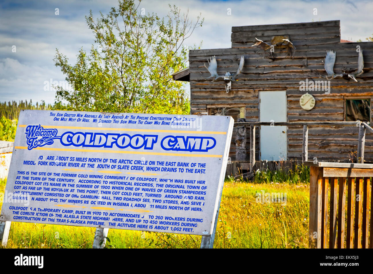Historic Mining Cabins At Coldfoot Camp Coldfoot Milepost 175 On