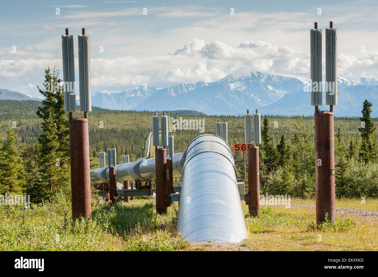 Alaska,Mountain,TransAlaska Pipeline Stock Photo Alamy