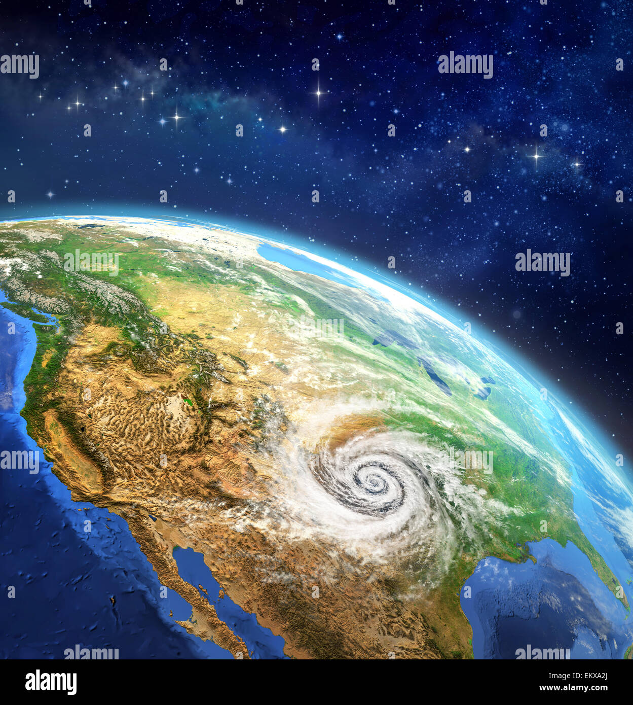 Very high definition picture of planet earth in outer space with a Stock Photo: 81098602 - Alamy