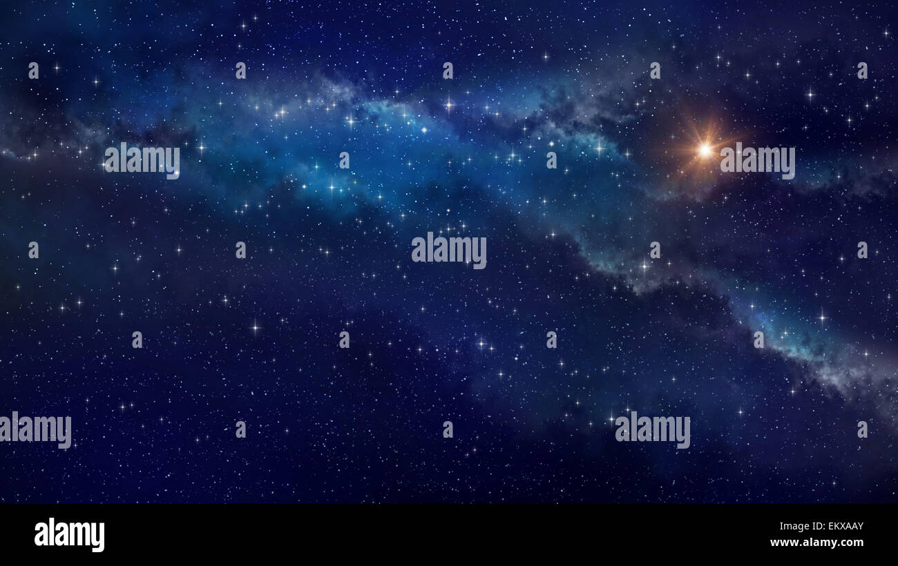 Deep space. Very high definition star field background Stock Photo