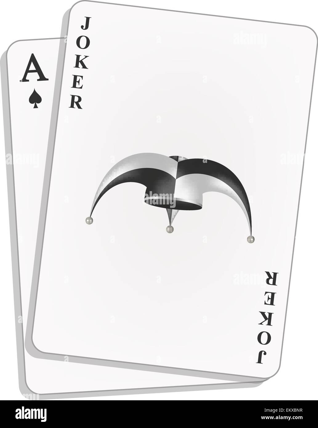 Joker and spades ace Stock Vector Image & Art Alamy