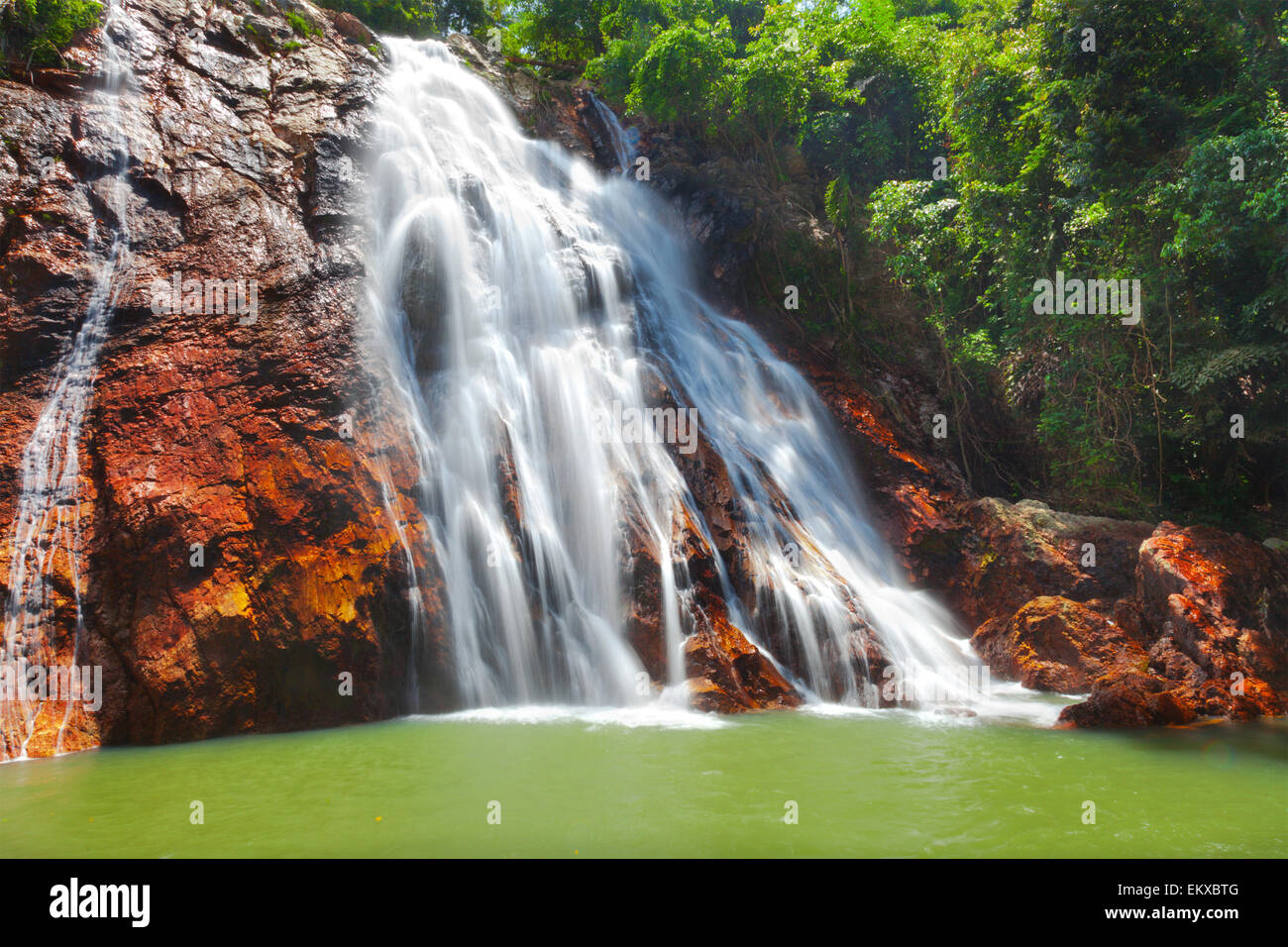 Na Muang 1 waterfall, Koh Samui, Thailand Stock Photo