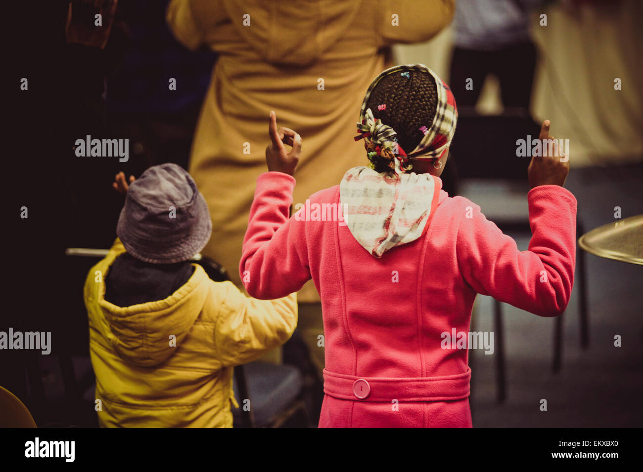 Children In Church; Johannesburg South Africa Stock Photo