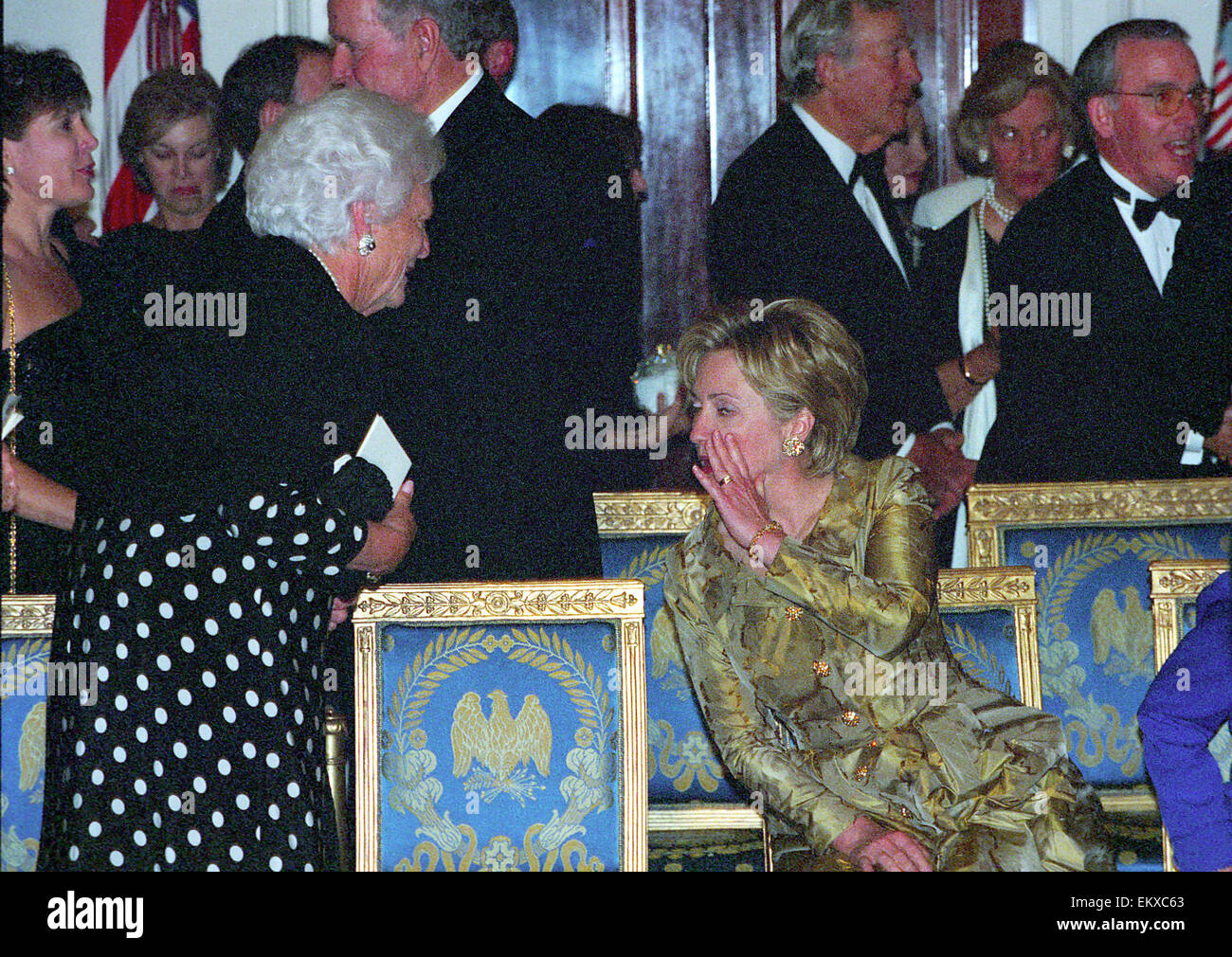 An archive picture, dated 9 November 2000, shows former first lady ...