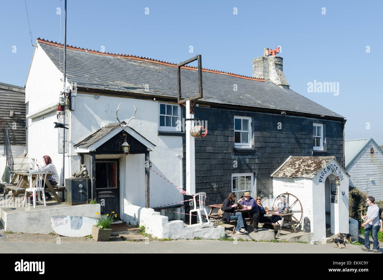 The Pigs Nose Inn public house in the South Hams village of East Prawle