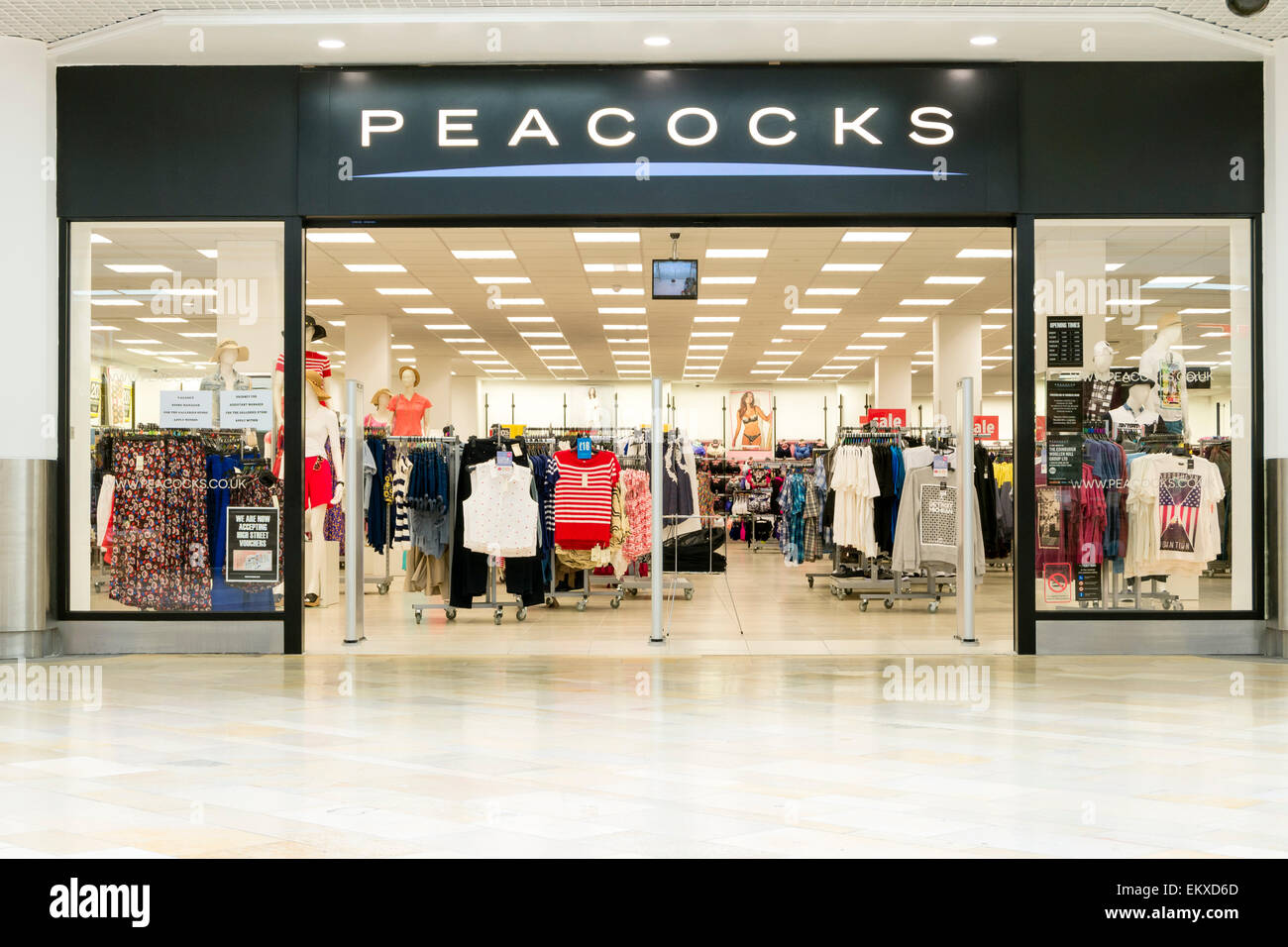Peacocks store, Bristol, UK. Stock Photo
