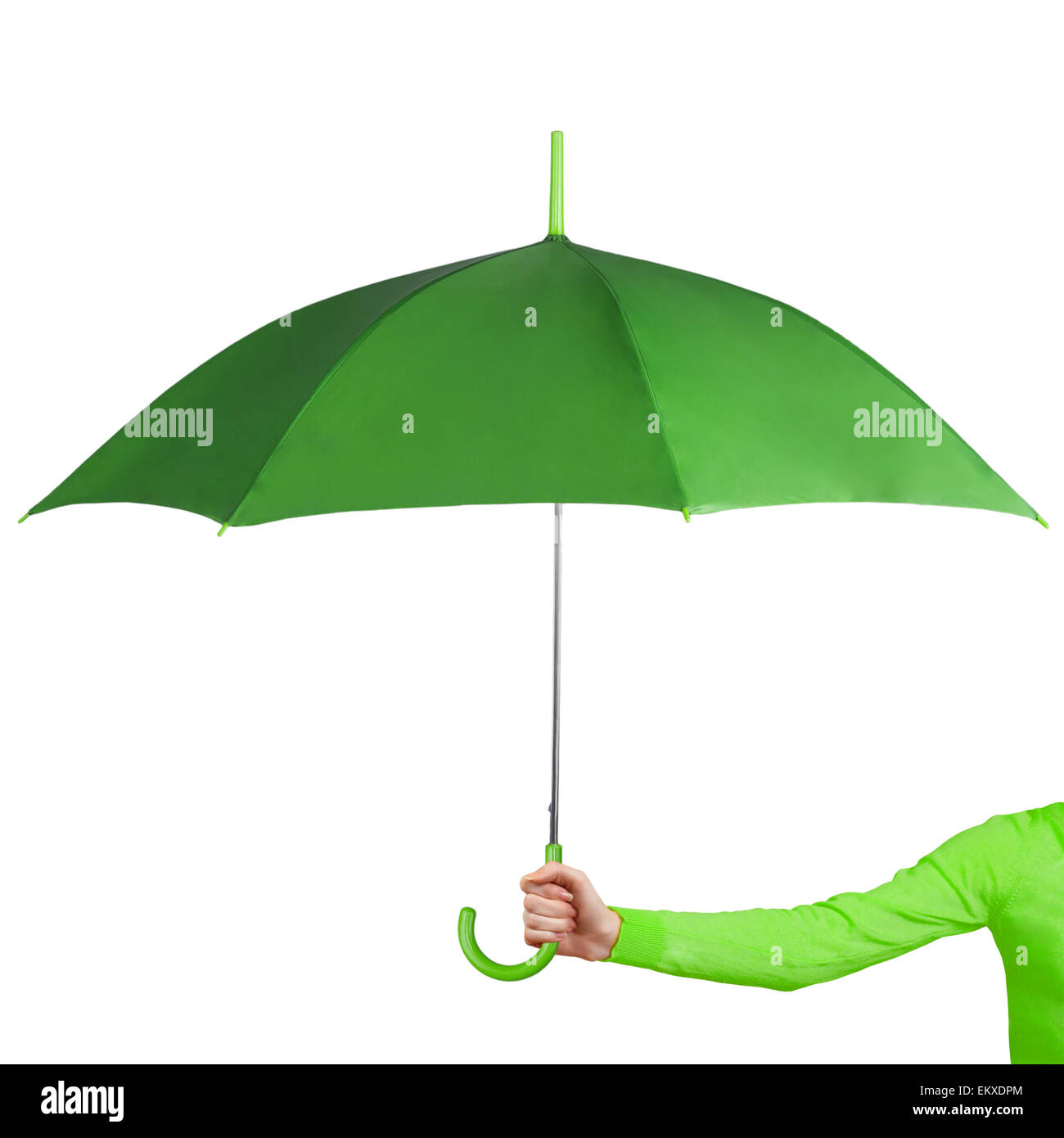 Umbrella in hand Stock Photo