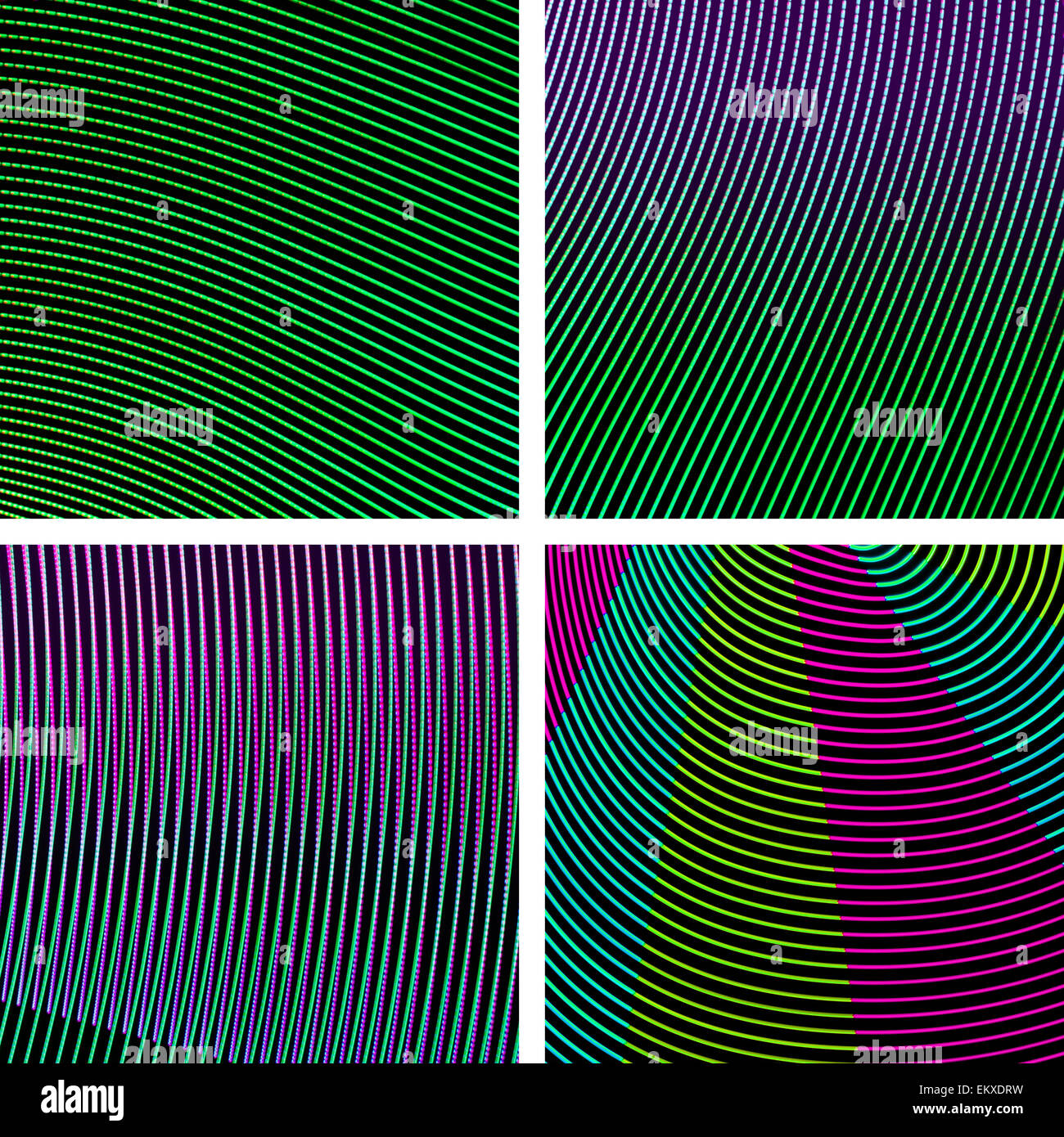 Glowing lines set neon hi-res stock photography and images - Alamy