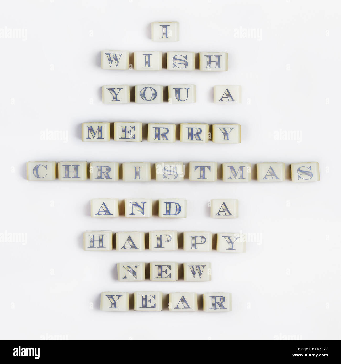 Merry Christmas message Stock Photo - Alamy