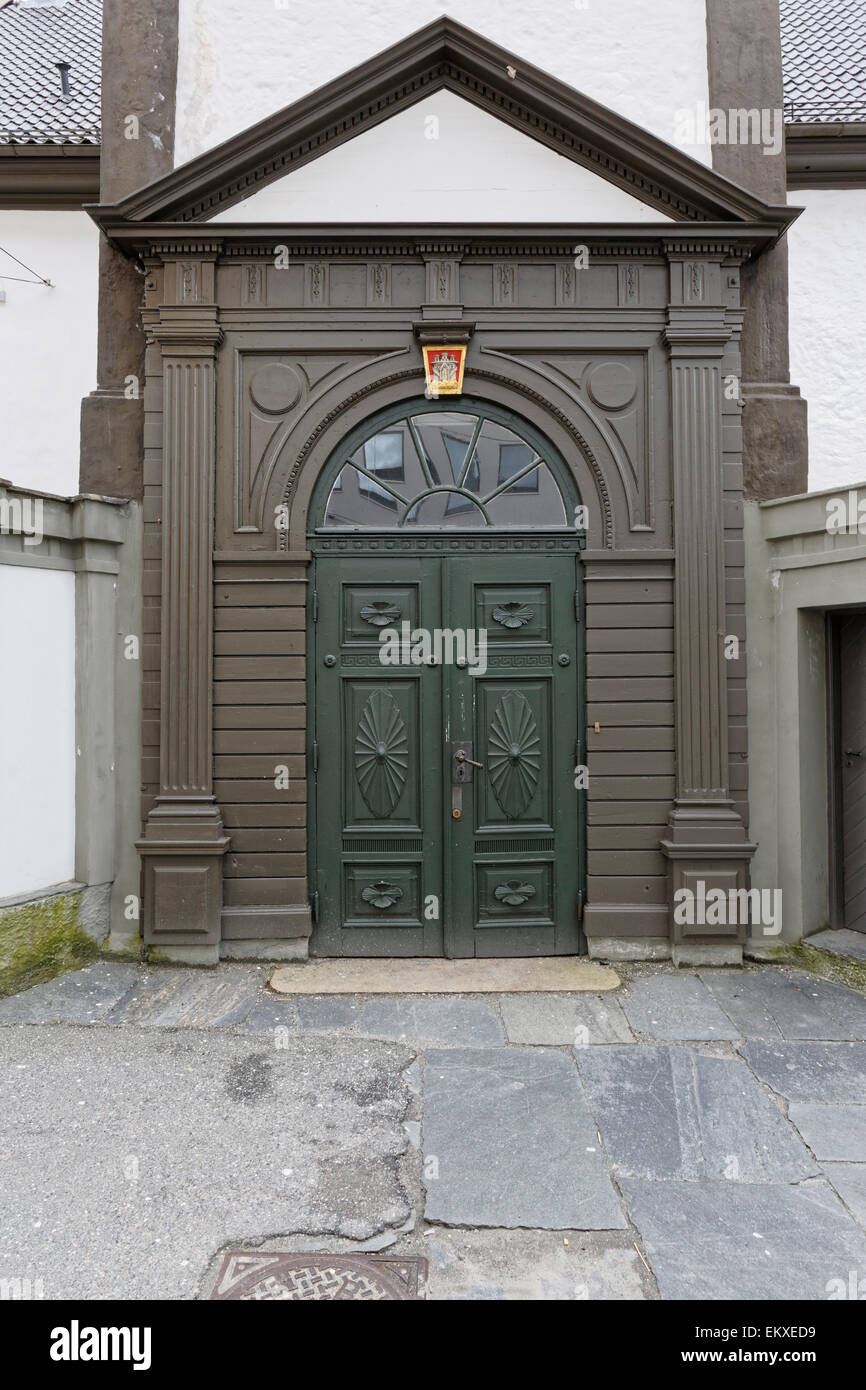 Side entrance to the old city hall, Bergen Norway Stock Photo - Alamy