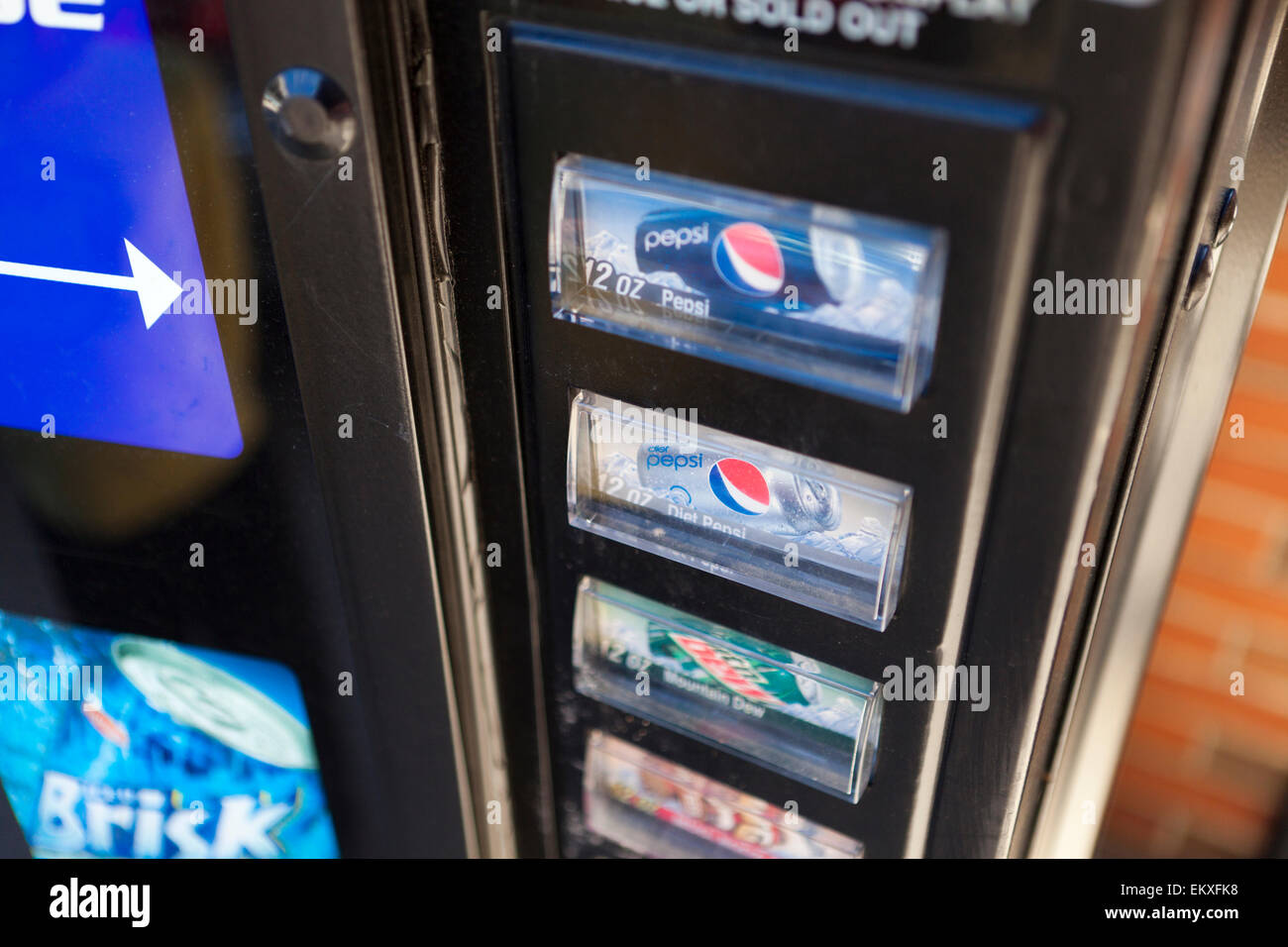 Pepsi cola soda vending machine - USA Stock Photo