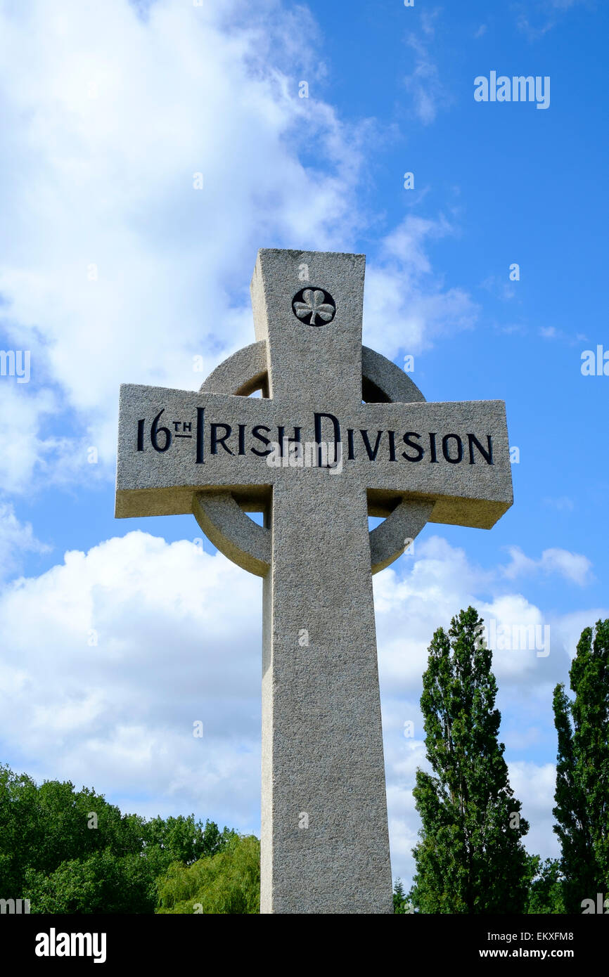 16th Irish Division WW1 Memorial Wytschaete Belgium Stock Photo