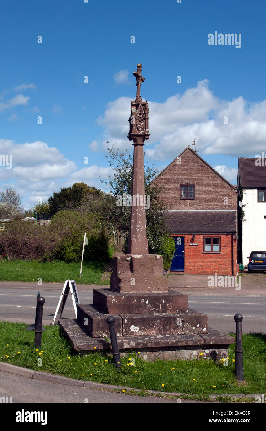 The village cross, Westbury on Severn, Gloucestershire, England, UK