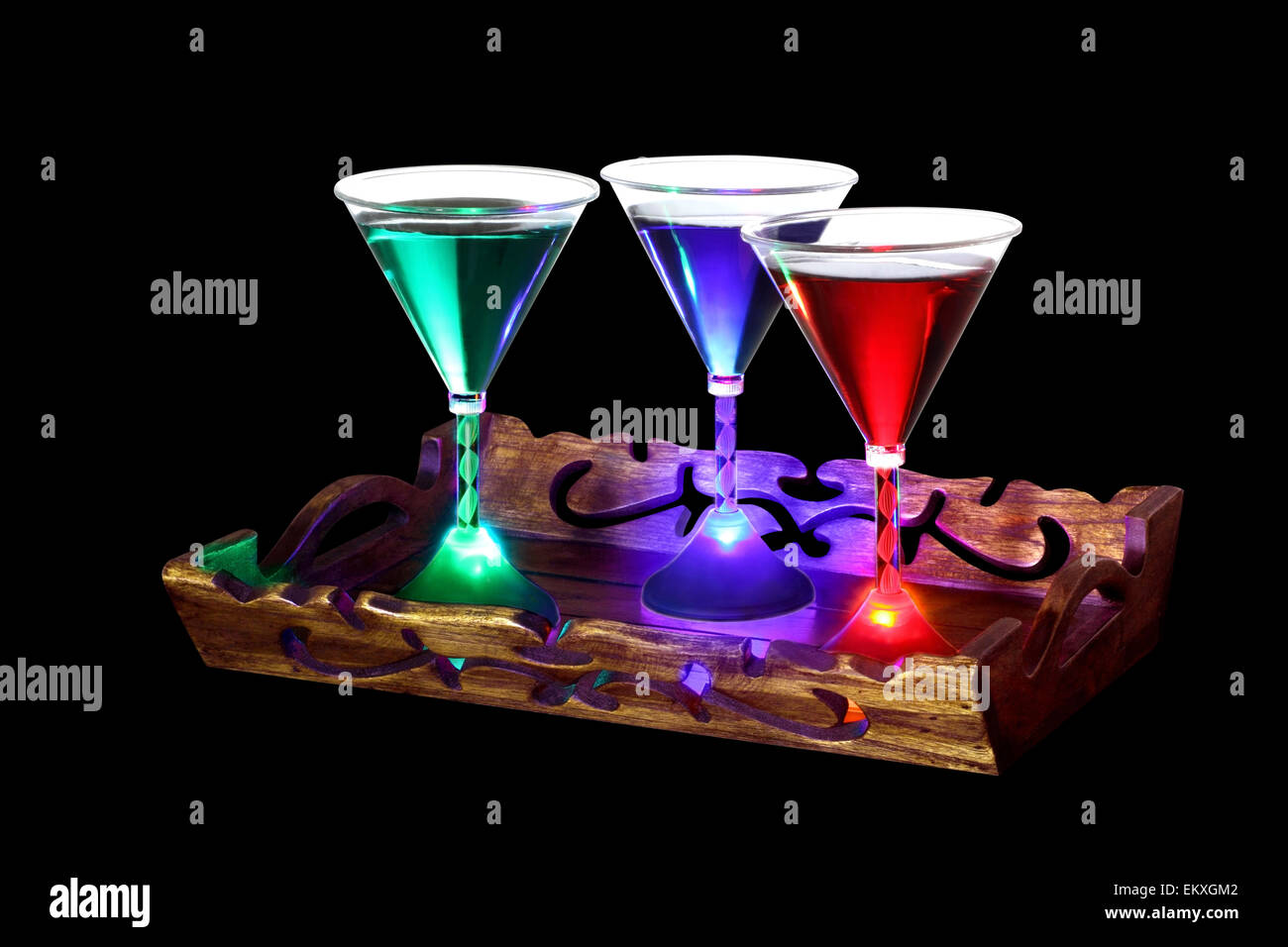 led cocktail glasses