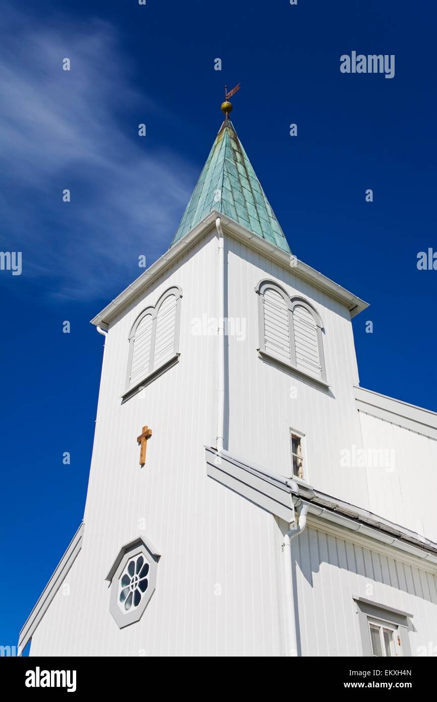 Exterior Of Church, Honningsvag, Mageroy Island, Norway, Scandinavia Stock Photo