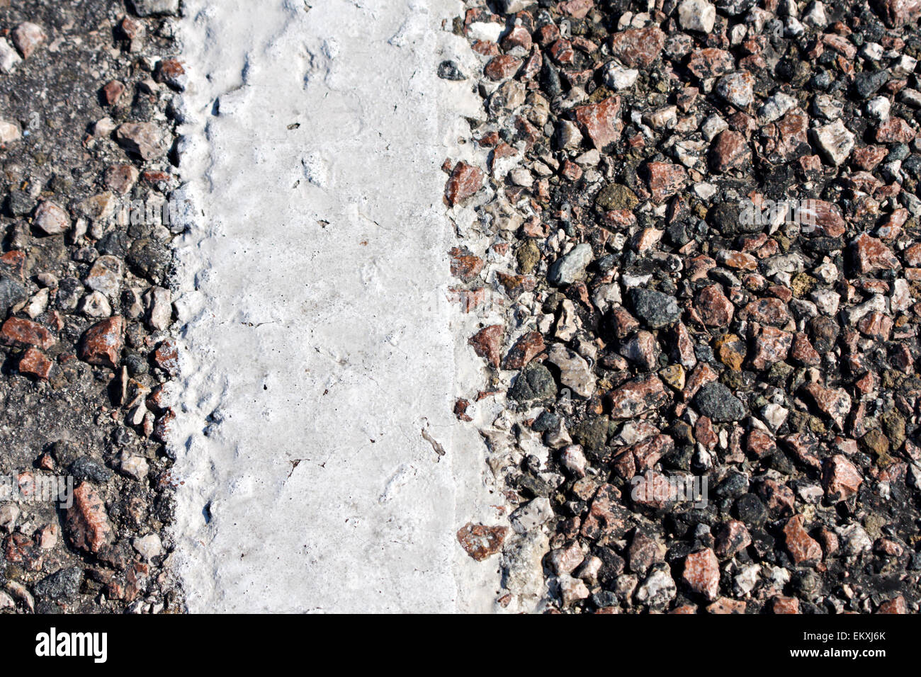 asphalt with white line Stock Photo