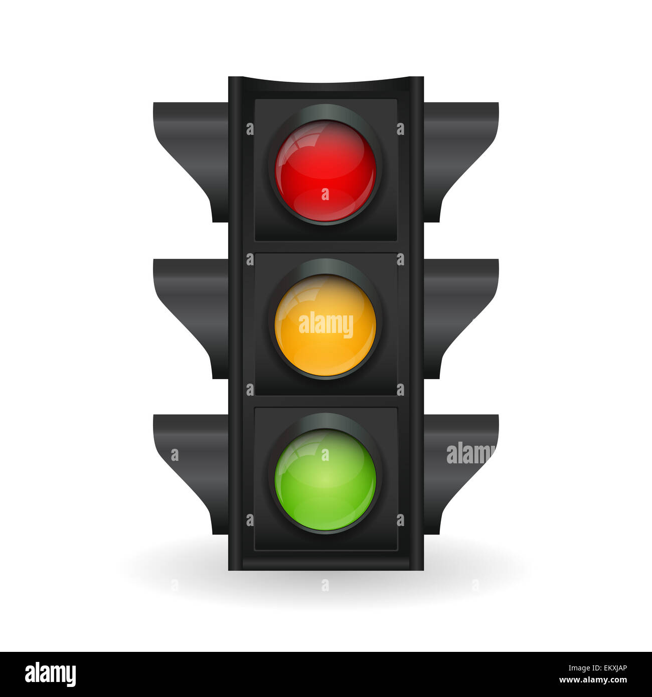 Traffic Light Vector Illustration Stock Photo - Alamy