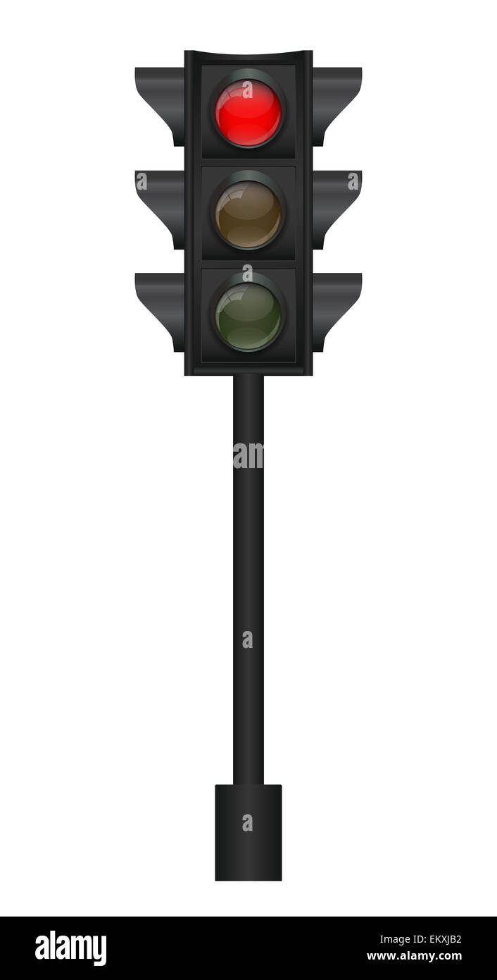 Traffic Light Vector Illustration Stock Photo - Alamy