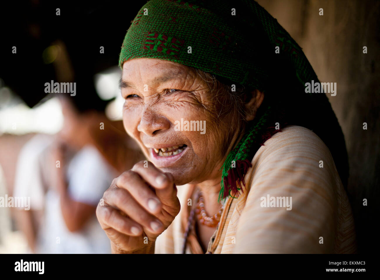 Chin tribe woman smiling hi-res stock photography and images - Alamy