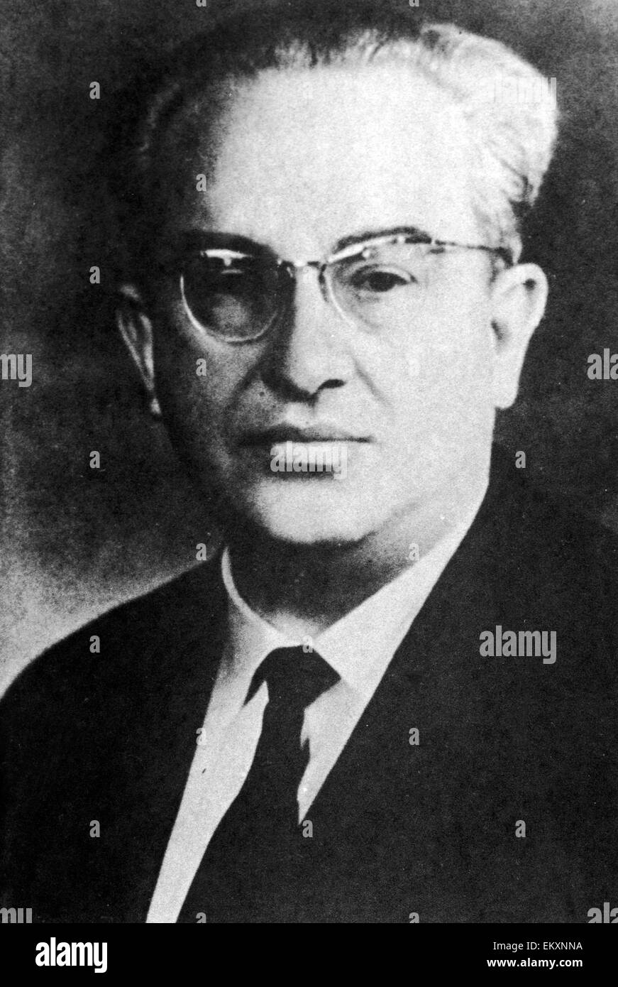 Yuri Vladimirovich Andropov circa 1966 fifth General Secretary of the Central Committee of the Communist Party of the Soviet Union. He was appointed to the post in 1982 following the death of Leonid Brezhnev. Previous appointments included USSR Ambassador Stock Photo