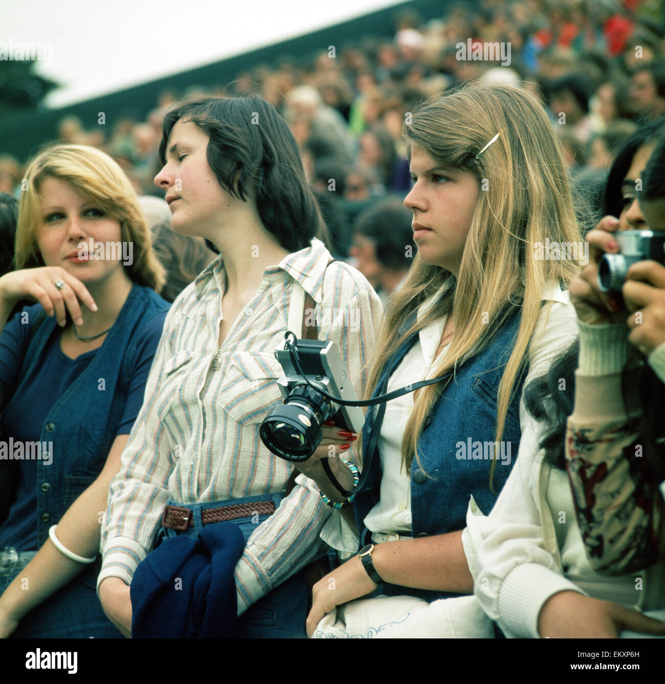 Female fans watching bjorn borg hi-res stock photography and images - Alamy