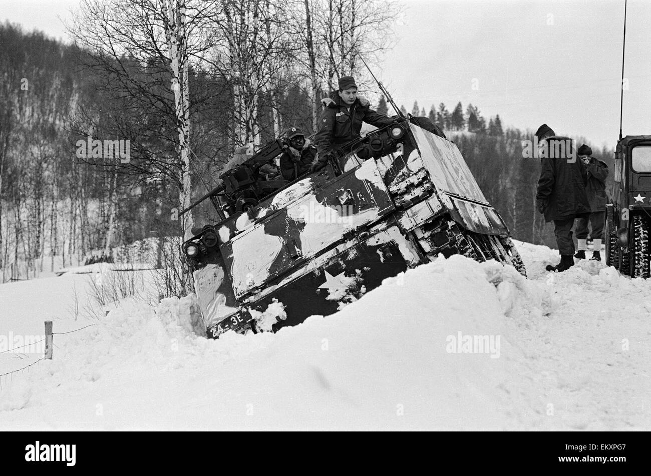 N A T O Exercises In Norway February 1966 Stock Photo Alamy