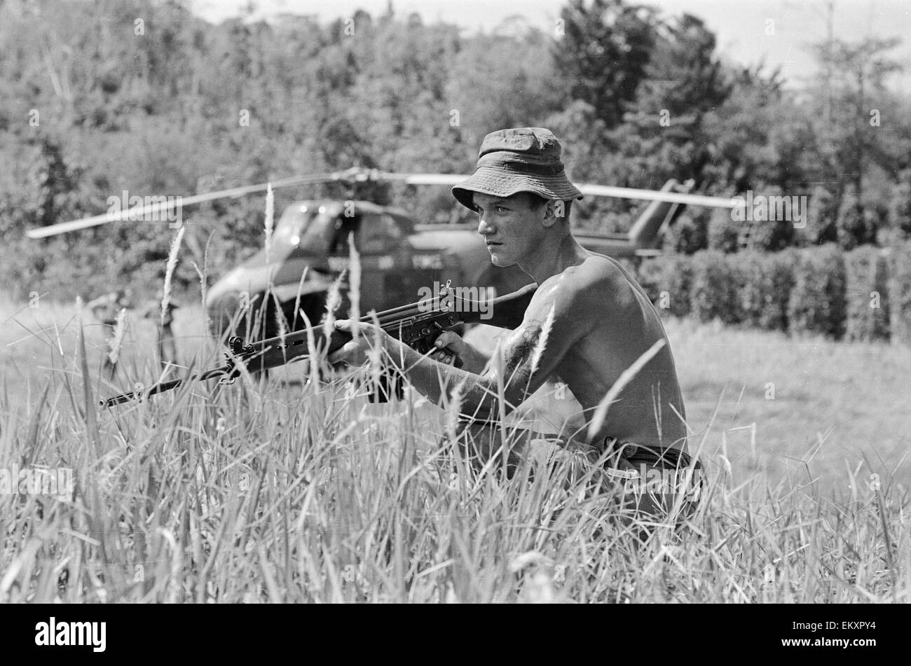 British troops in Borneo. 1964. Stock Photo