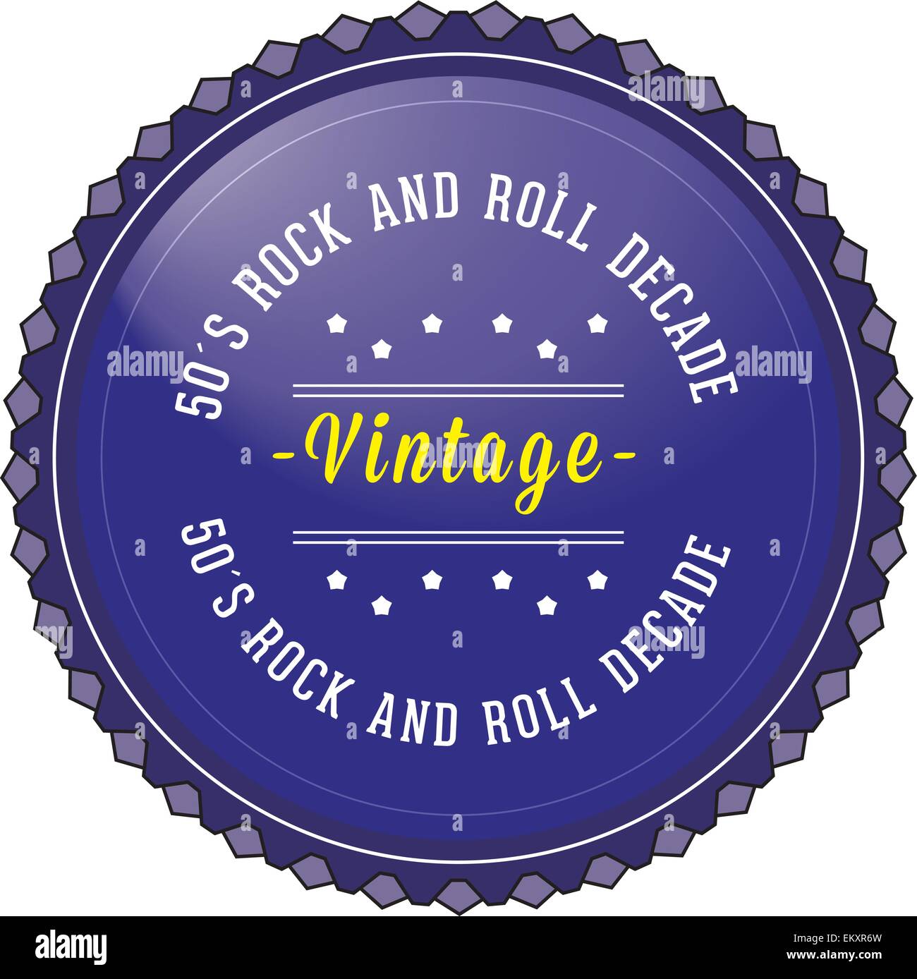 50´s Rock and Roll decade" Retro style badge isolated on white background  Stock Vector Image & Art - Alamy