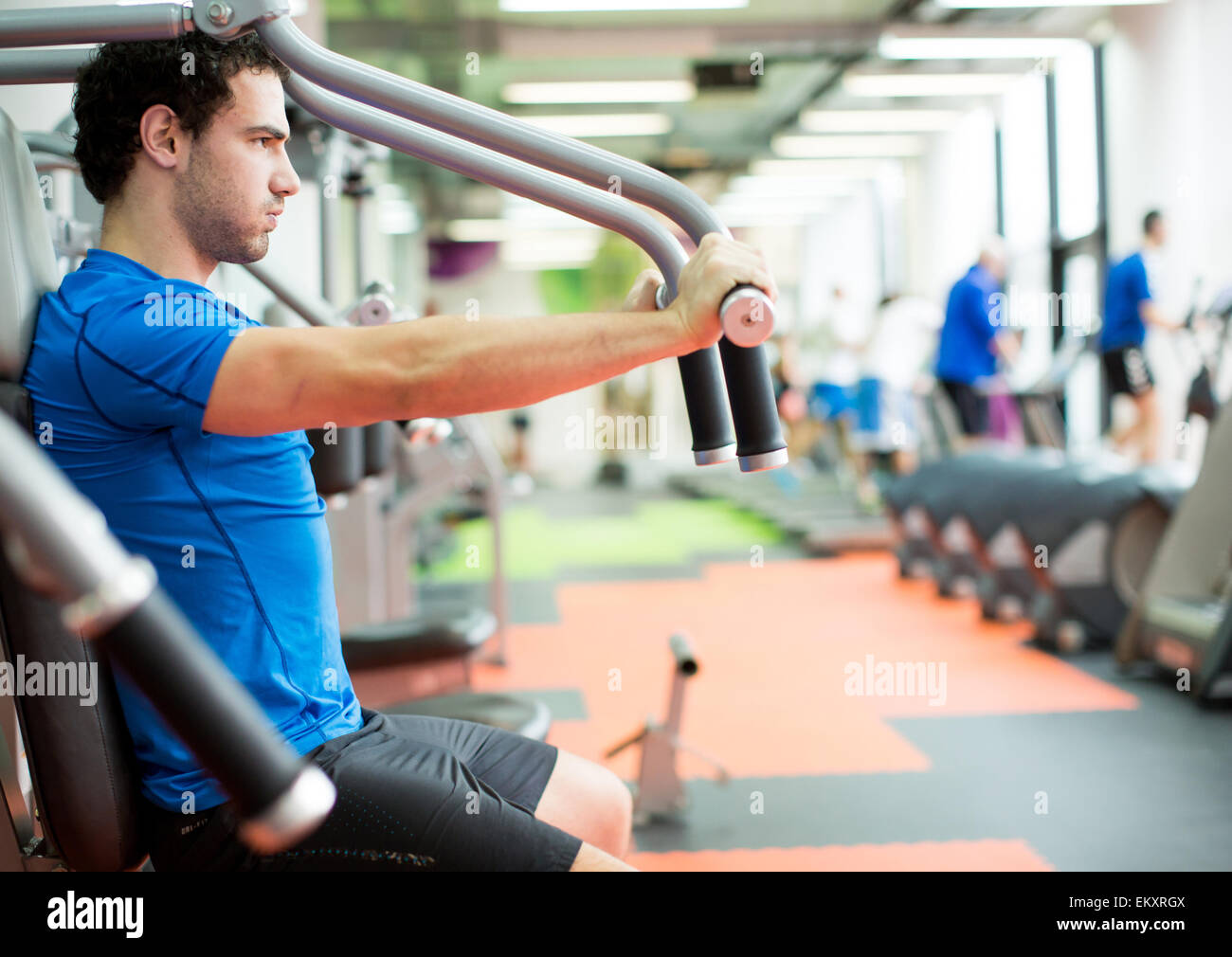 Handsome muscular fit young man hi-res stock photography and images - Alamy