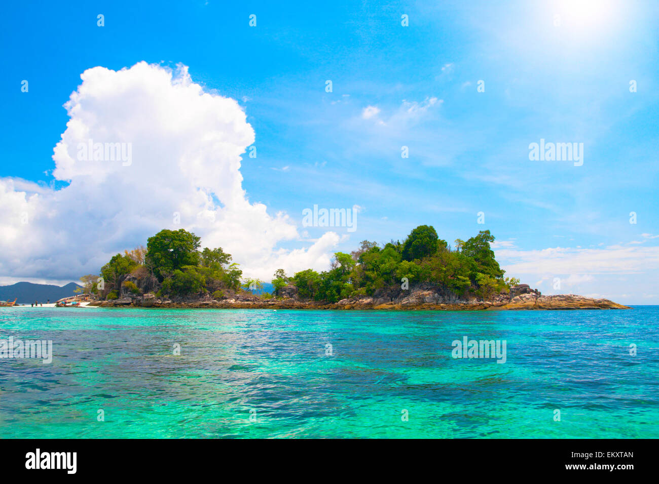 island and beautiful tropical sea Stock Photo - Alamy