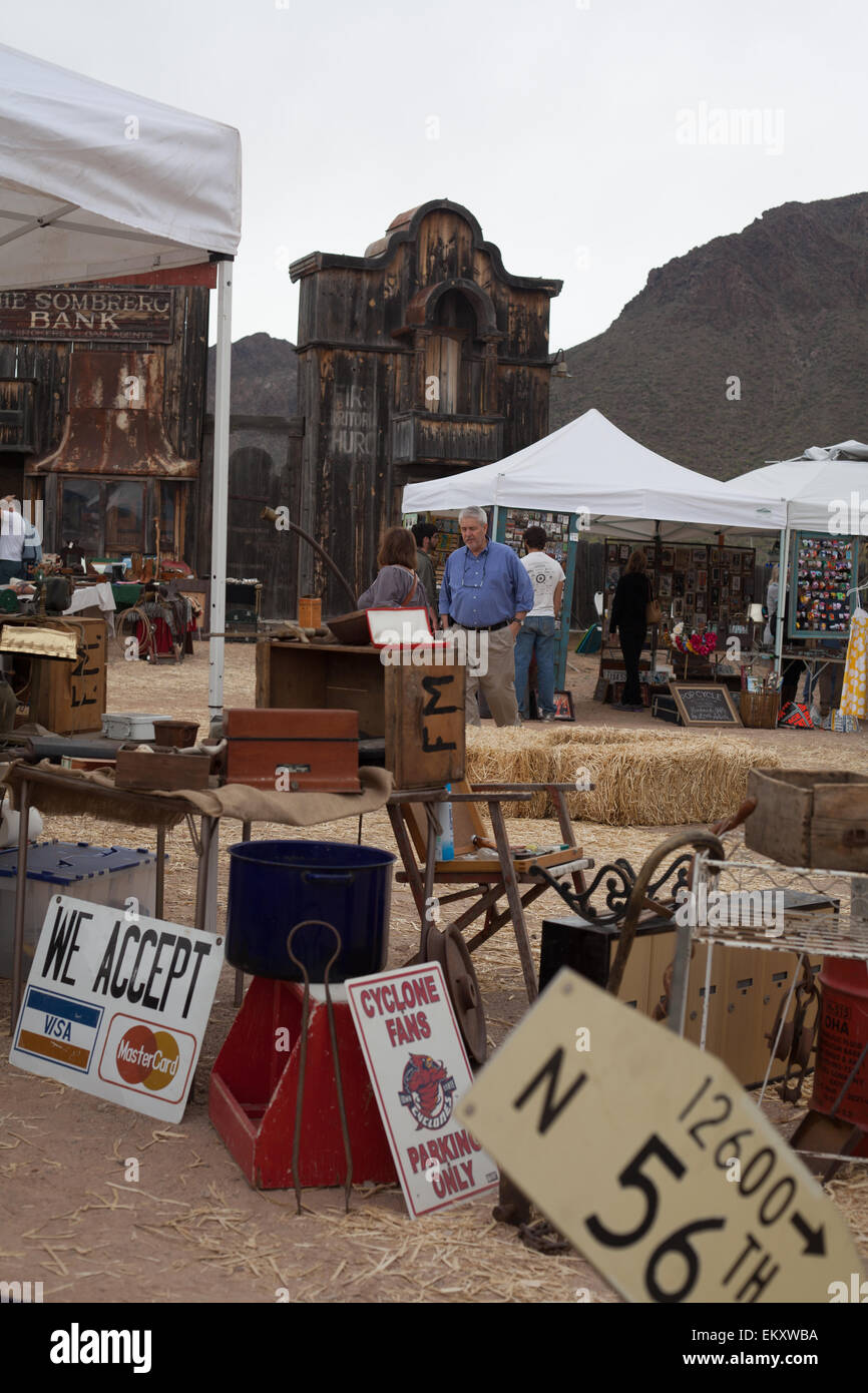 Vintage antique market Old Tucson Arizona USA Stock Photo Alamy