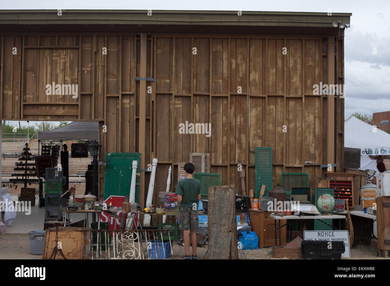 Vintage antique market Old Tucson Arizona USA Stock Photo Alamy