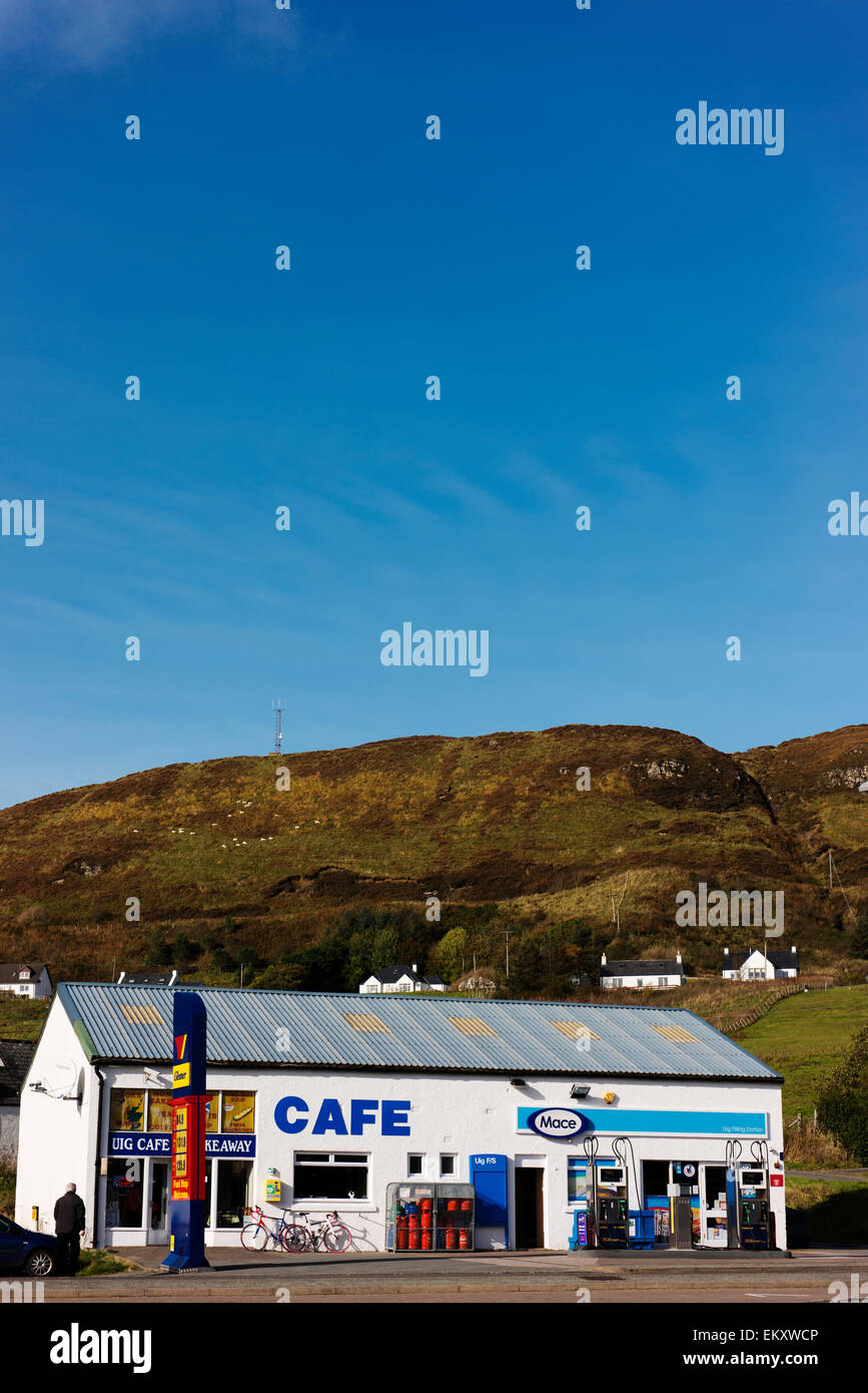 Convenience store in the village of Uig on the Isle of Skye. Stock Photo