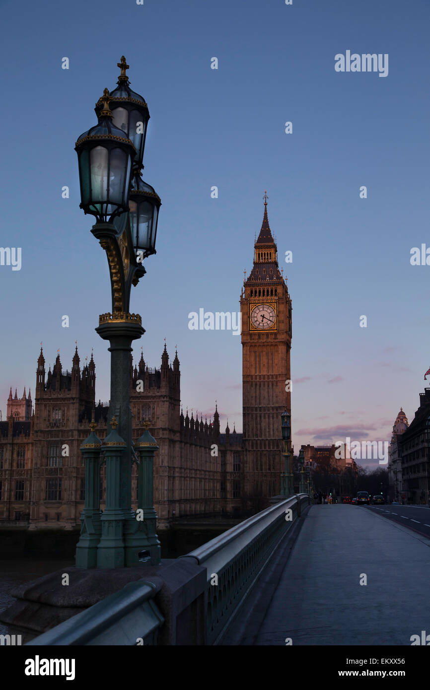 Westminster bridge dawn Stock Photo Alamy