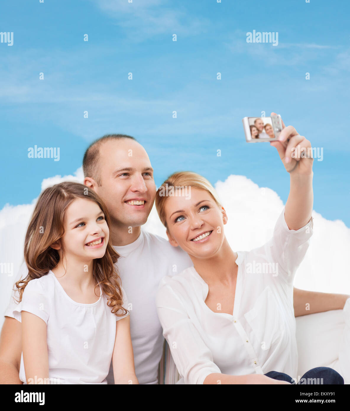 Family Using Filming Camera happy family with camera at home Stock Photo - Alamy