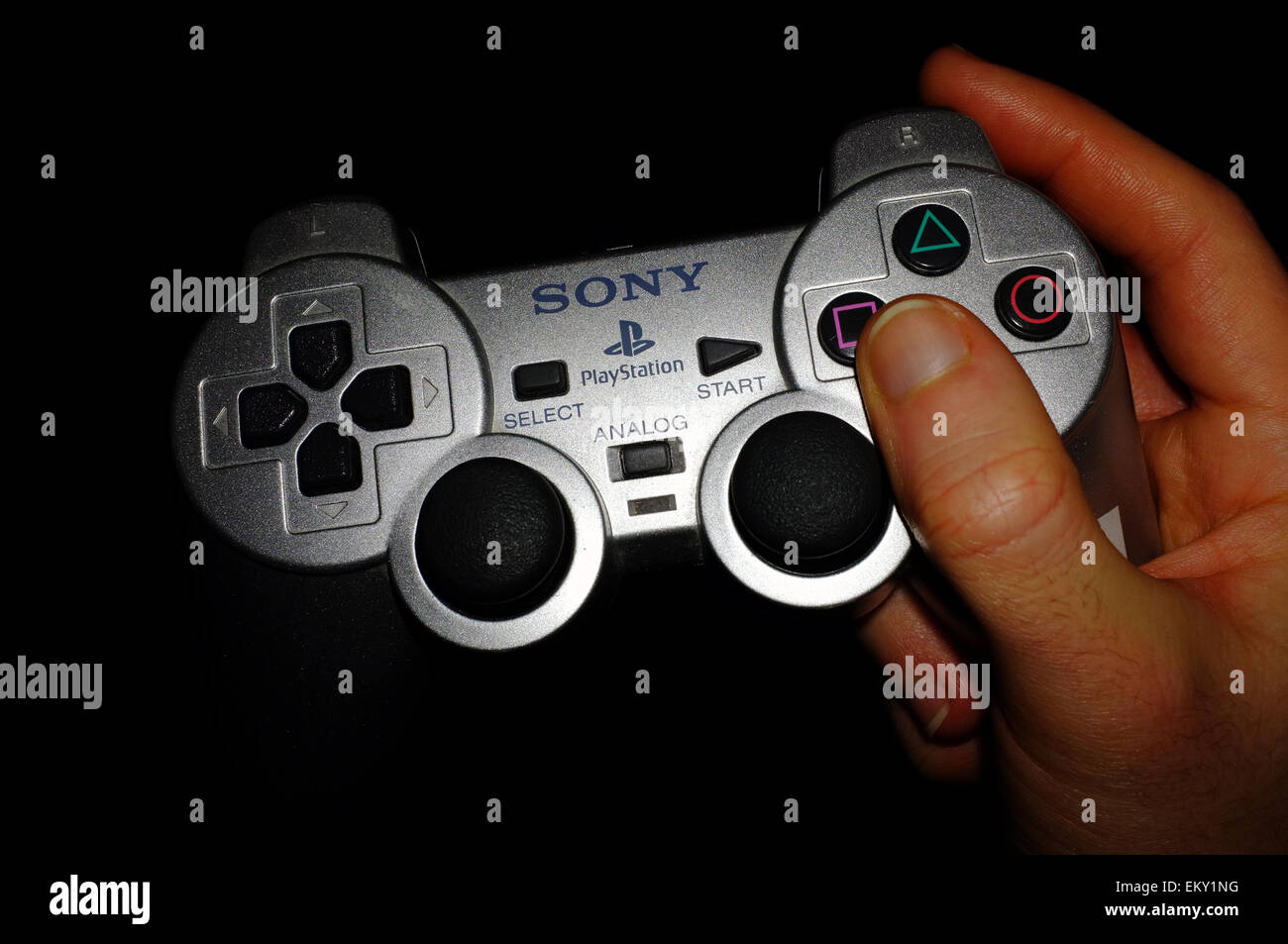 Holding playstation controller hires stock photography and images Alamy