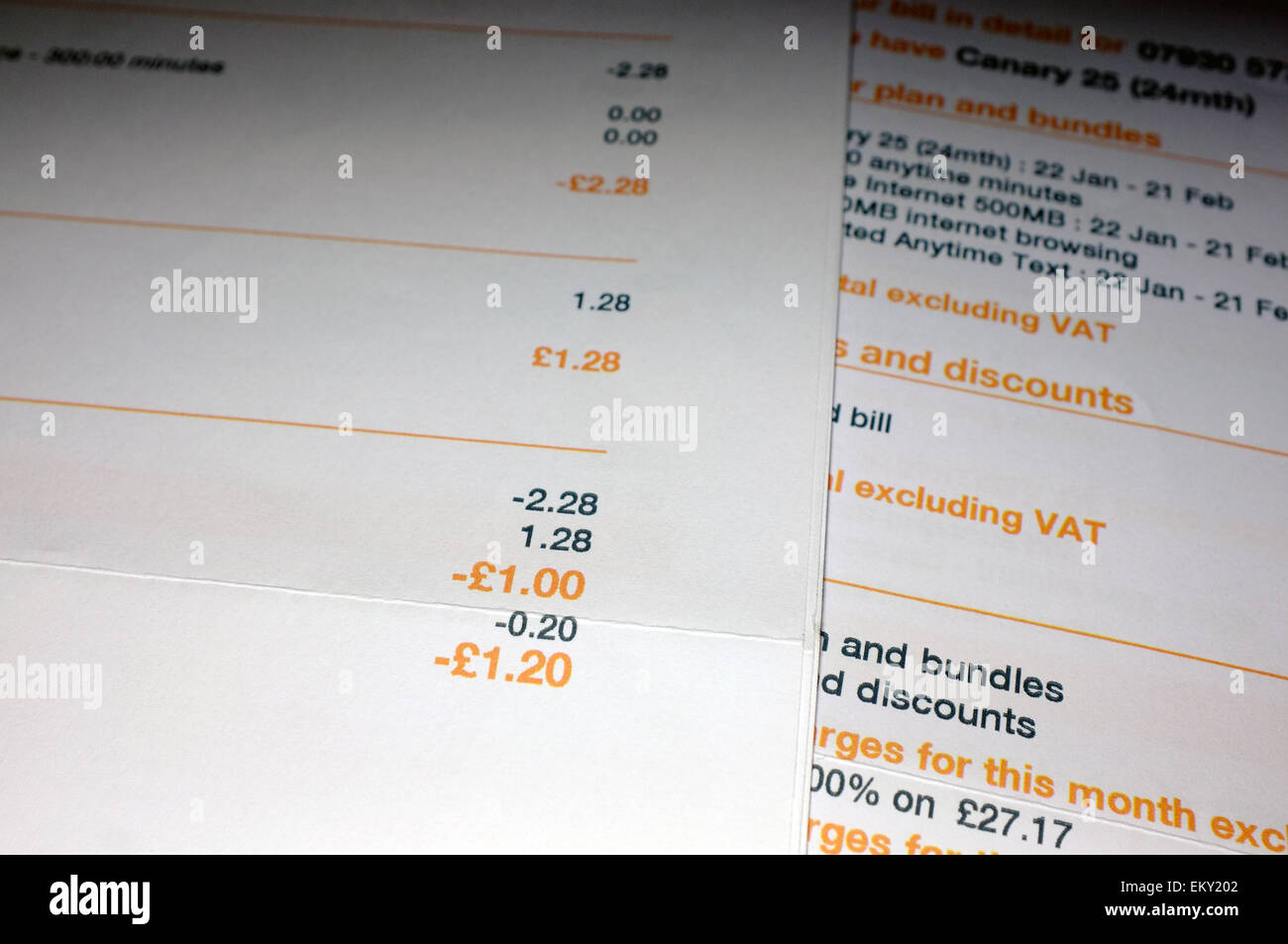 orange mobile phone invoices stock photo 81114210 alamy stock invoices
